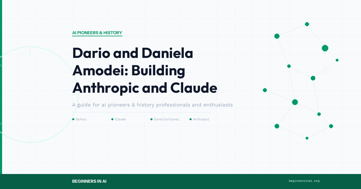 Dario and Daniela Amodei: Building Anthropic and Claude