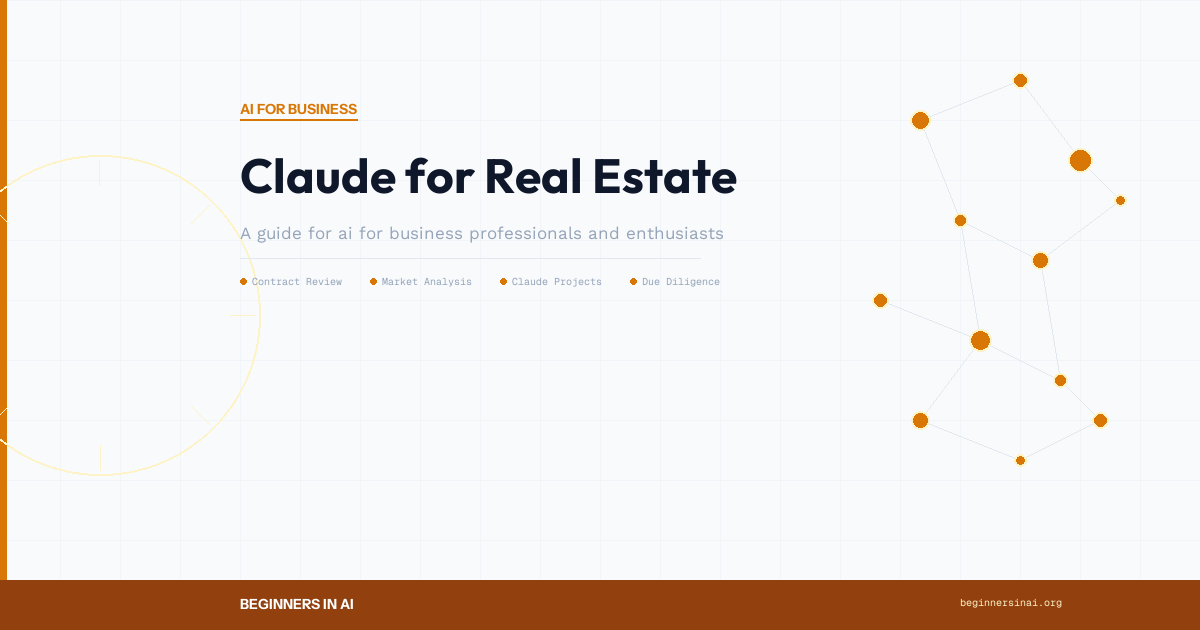Claude AI for real estate - contract review, market analysis, and client workspace setup