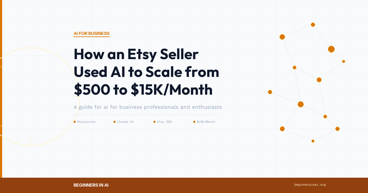 How an Etsy Seller Used AI to Scale from $500 to $15K/Month