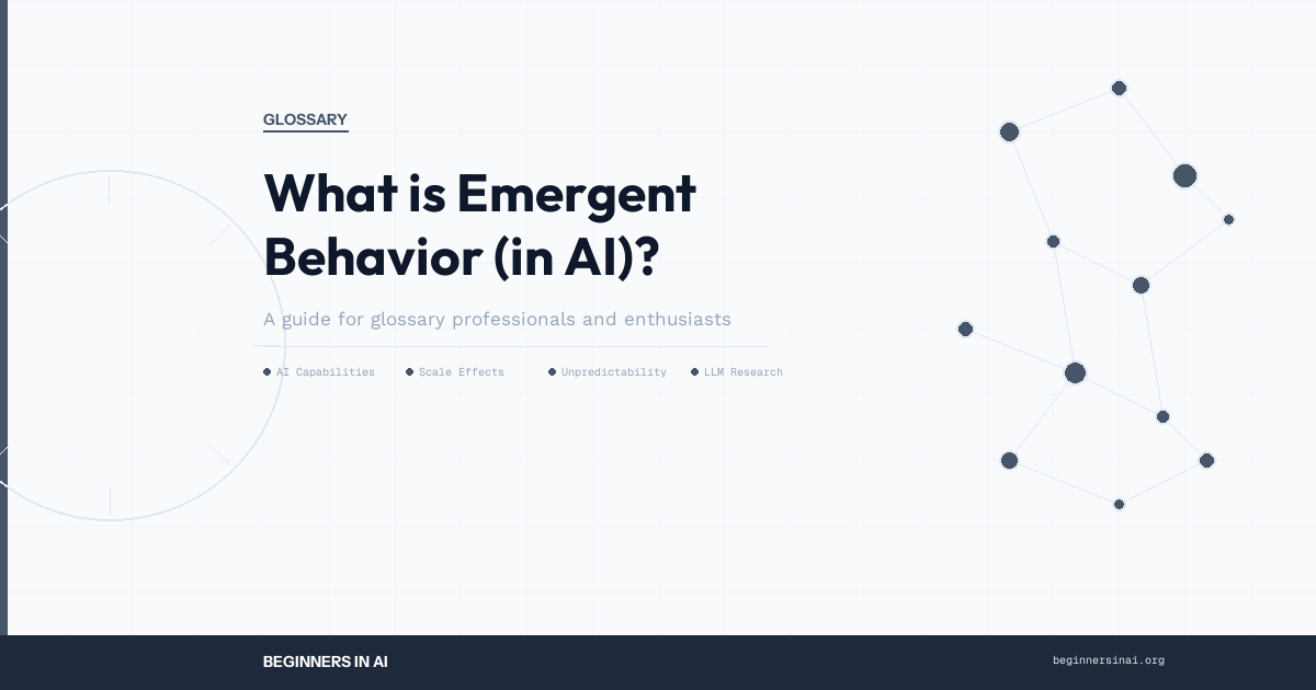 What is Emergent Behavior (in AI)?