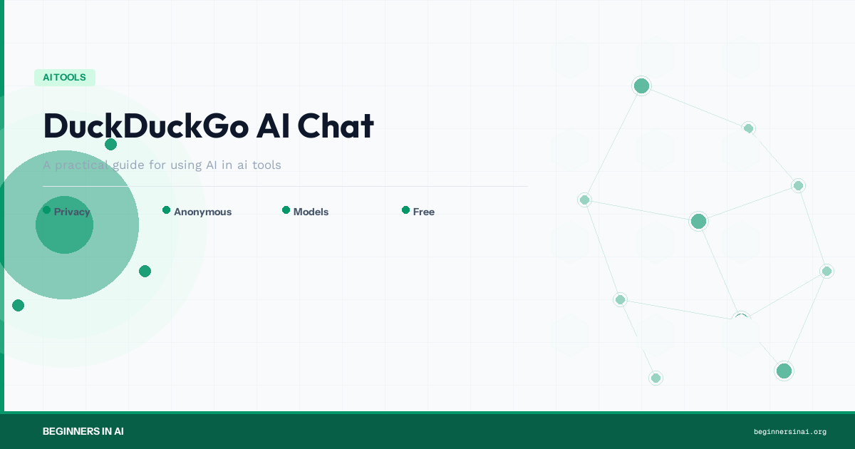 Featured image for 'DuckDuckGo AI Chat' on Beginners in AI