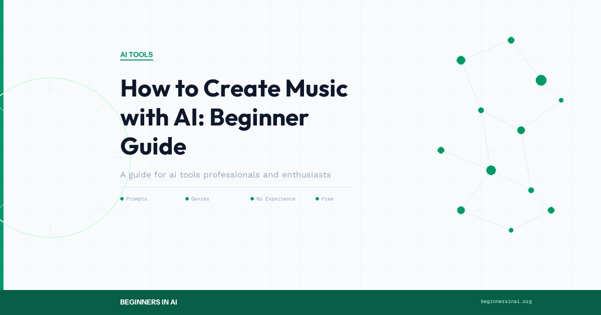 Beginner creating music with AI tools using text prompts