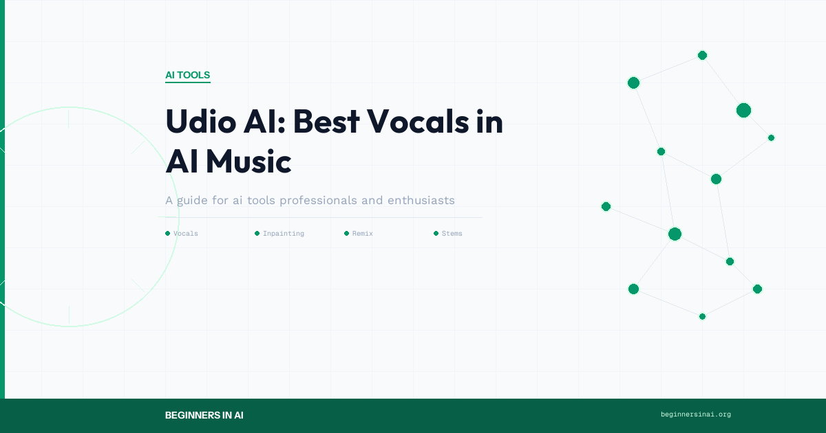 Udio AI music generator with vocal quality visualization