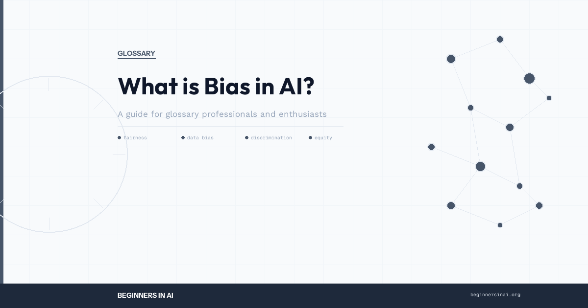 AI bias diagram showing how biased training data leads to unfair AI model predictions