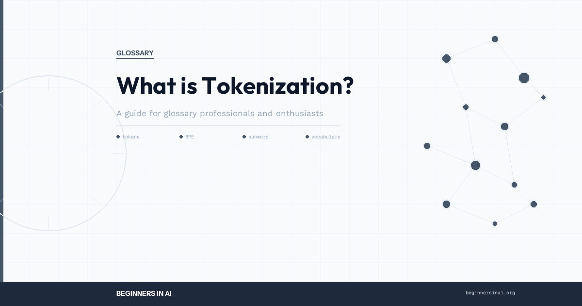 Tokenization diagram showing text being split into tokens for language model processing