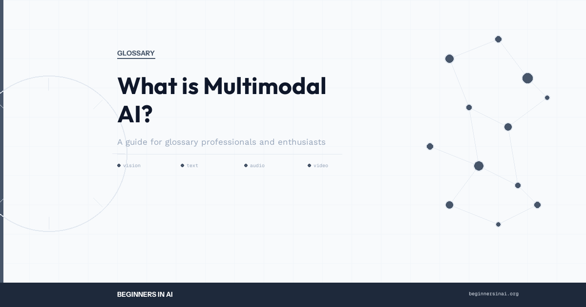 What is Multimodal AI? — AI Glossary - Beginners in AI