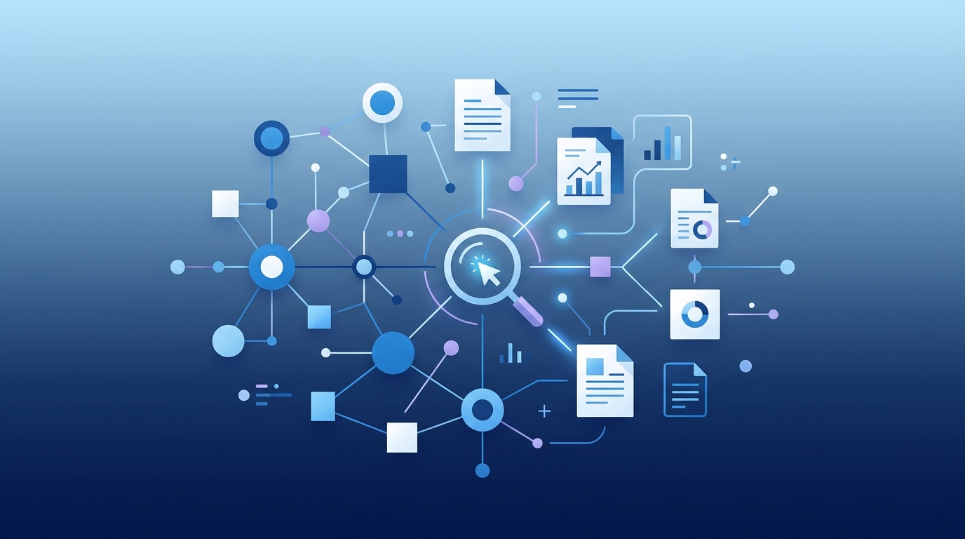 Abstract blue data visualization for AI research