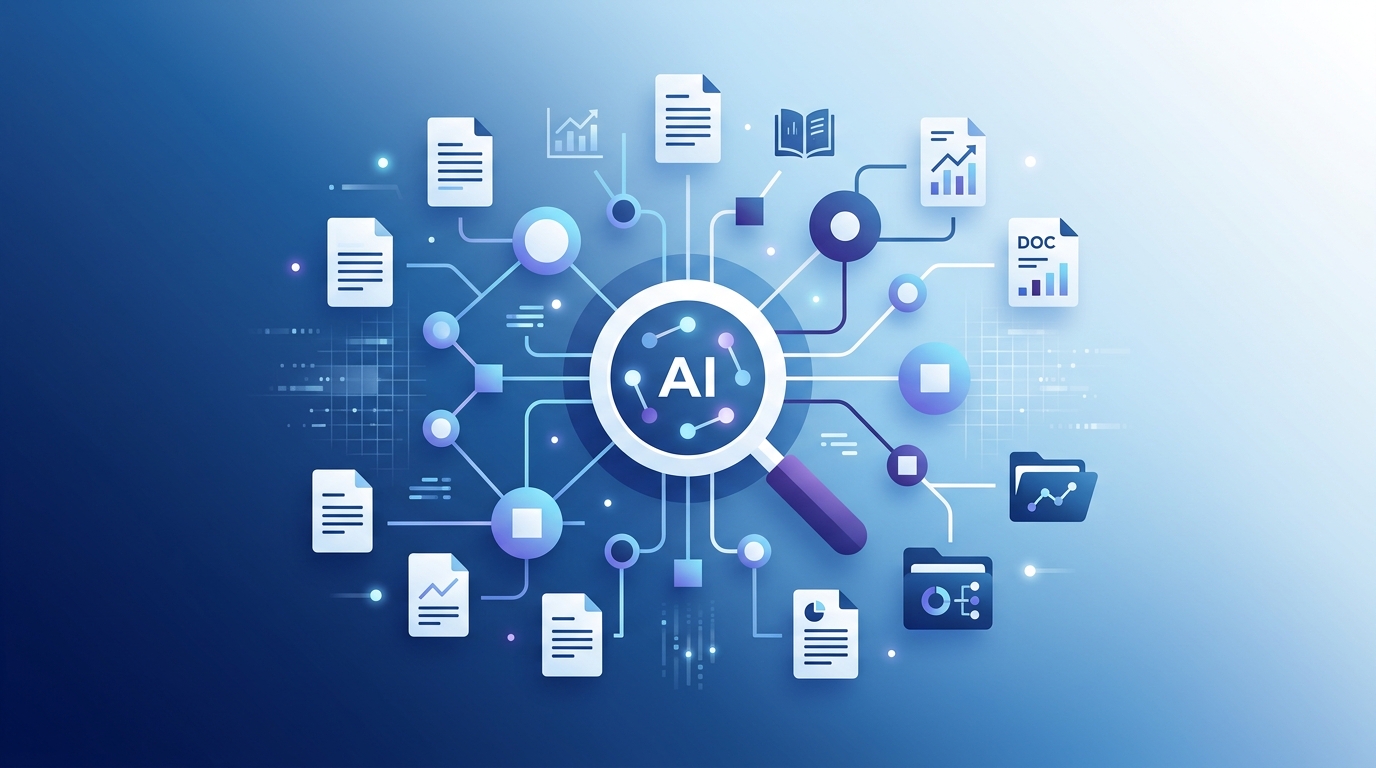 Blue geometric research data nodes