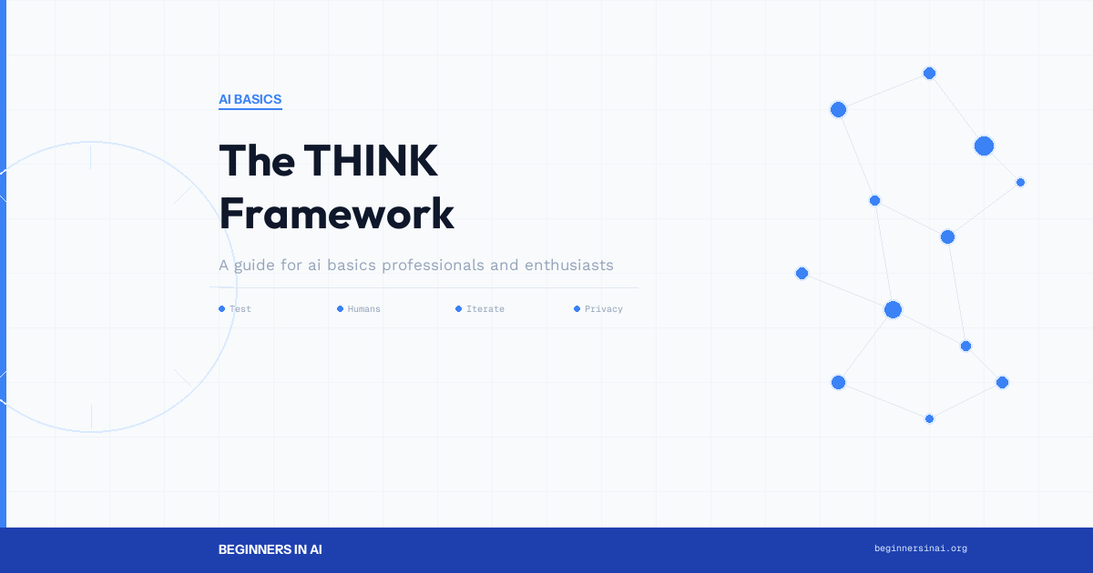 The THINK Framework: Using AI Responsibly
